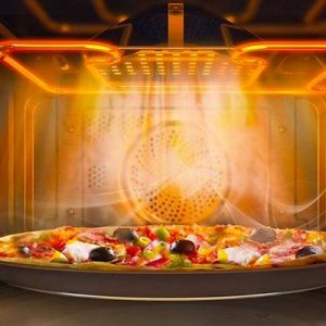 micro ondes grill interieur