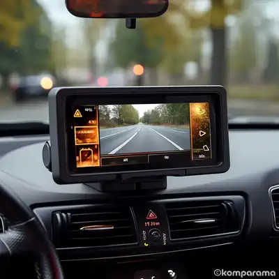Caméra de recul avec écran intégré - vue interieure voiture