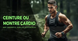 Ceinture cardio ou montre - featimg komparama - homme running en foret avec ceinture et montre cardio